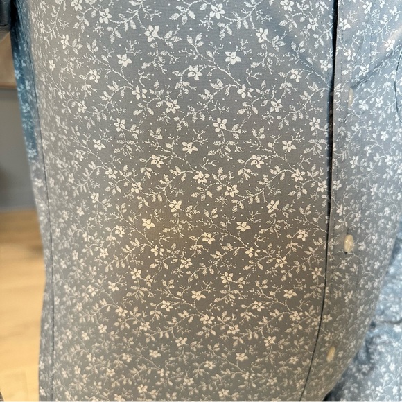 J. Crew Blue Patterned Casual Button Down Shirt - Picture 3 of 4